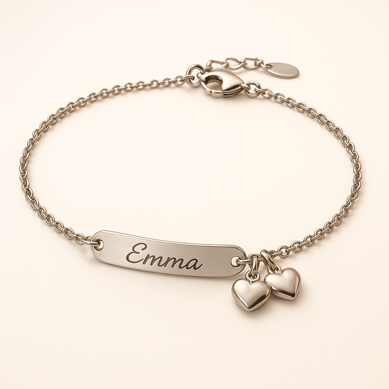 How Dainty Romantic Bracelets with Personalized Engraving and Stainless Steel Love Heart Charms are Boosting Jewelry Business Growth