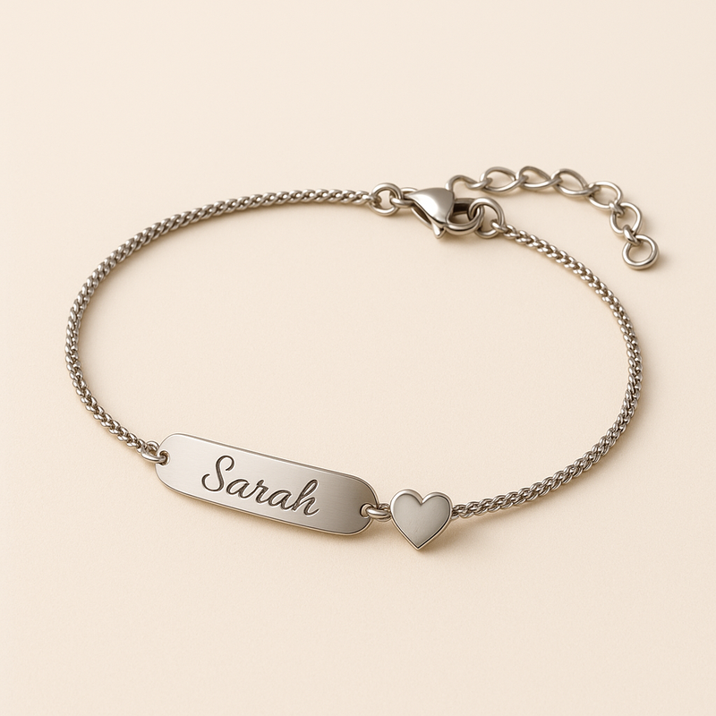 How a Dainty Romantic Bracelet with Personalized Engraving and Stainless Steel Love Heart Charm Can Boost Your Jewelry Business Growth