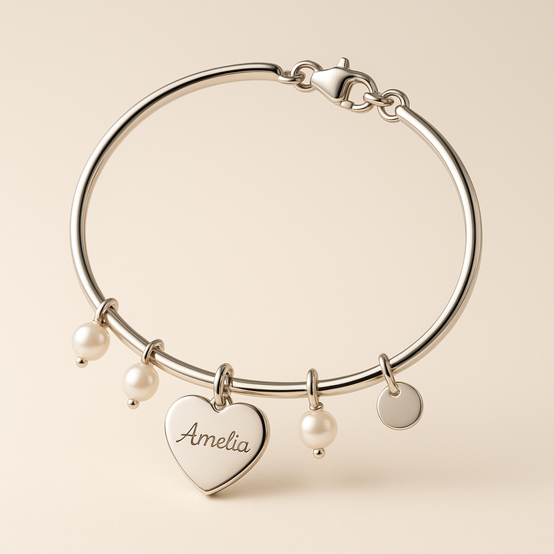 How a Dainty Romantic Charm Bracelet, Personalized Stainless Steel Love Bracelet, and Pearl Engraving Heart Bracelet Can Boost Your Jewelry Business Growth