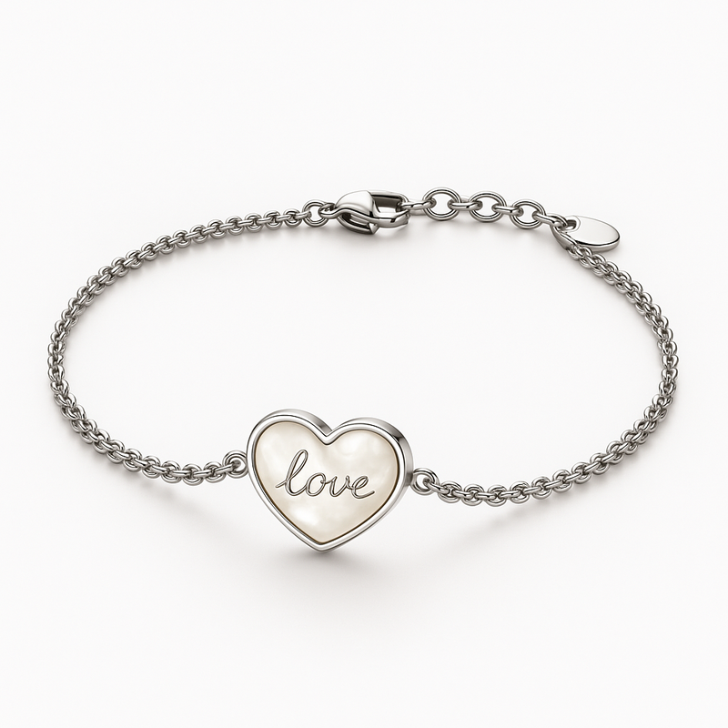 Dainty Romantic Charm Bracelet: Customizable Stainless Steel Love Bracelets & Engraved Pearl Heart Designs for OEM/ODM Clients 6 Dainty Romantic Charm Bracelet: Customizable Stainless Steel Love Bracelets & Engraved Pearl Heart Designs for OEM/ODM Clients