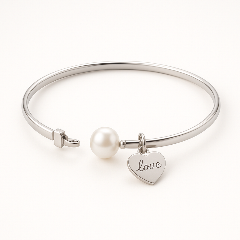 Boost Your Business with Dainty Romantic Pearl Charm Bracelets and Personalized Stainless Steel Love Heart Designs