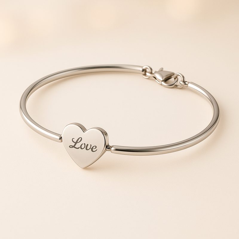 Boost Your Jewelry Business with Customizable Dainty Romantic Charm Bracelets, Personalized Engraving Bracelets, and Stainless Steel Love Heart Bracelets