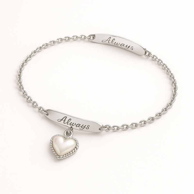 Dainty Romantic Charm Bracelet Trends: Wholesale Personalized Stainless Steel Love Bracelets & Engraved Pearl Heart Bracelets for Business Growth