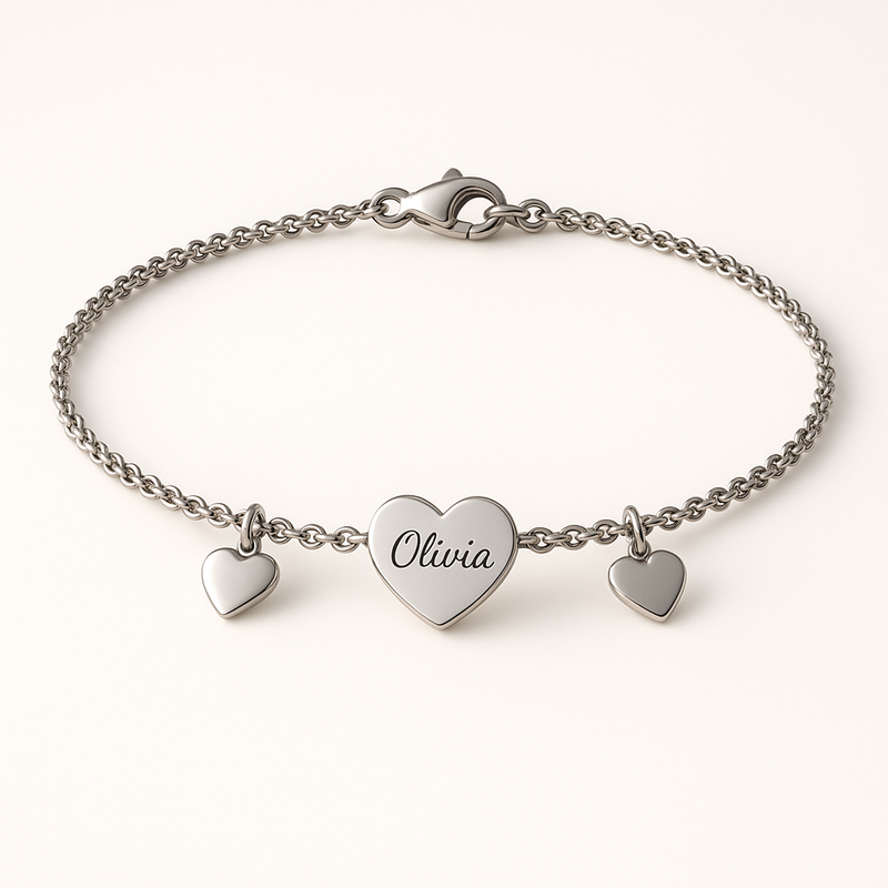 The Rise of Dainty Romantic Bracelets: A Trendy Customization Opportunity with Personalized Engraving and Stainless Steel Love Heart Charms