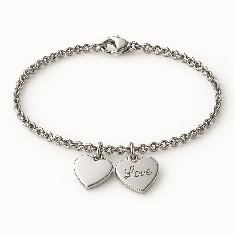 Discover the Growing Demand for Dainty Romantic Bracelets with Personalized Engraving and Stainless Steel Love Heart Charms in OEM/ODM Jewelry Manufacturing