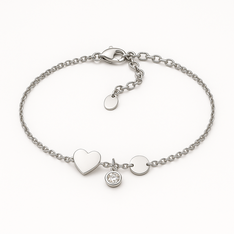 Dainty Romantic Charm Bracelet: A Customizable, High-Quality Option for Your Stainless Steel Jewelry Line
