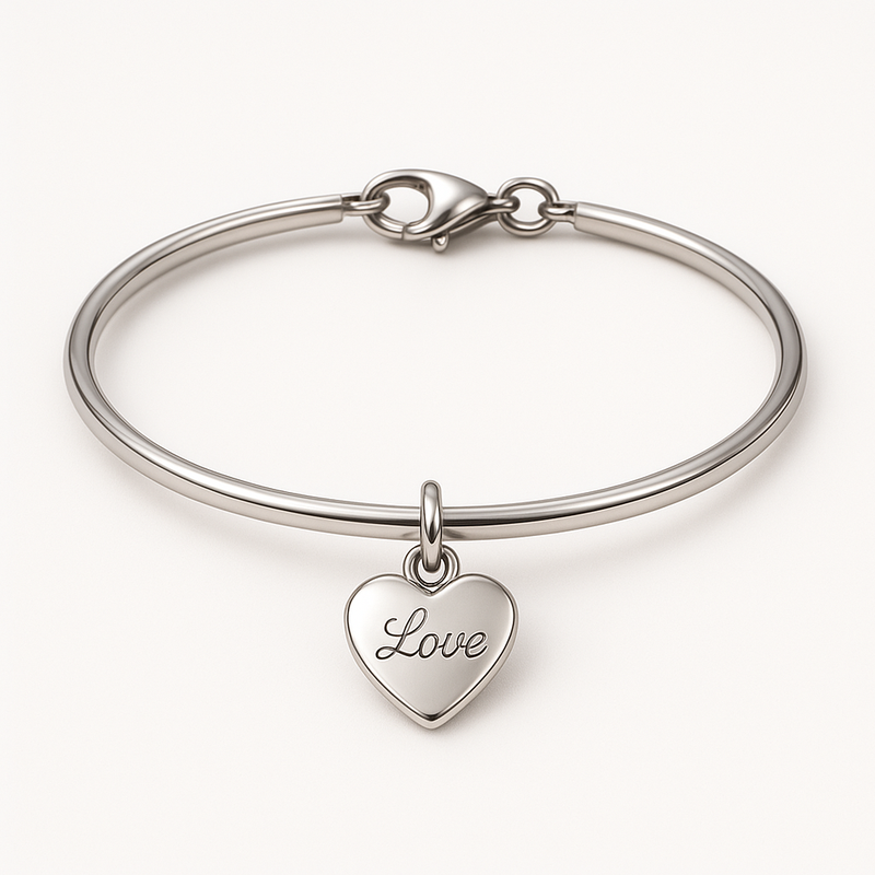 Dainty Romantic Bracelets: Customizing Personalized Engraving Charm and Stainless Steel Love Heart Bracelets for Business Growth