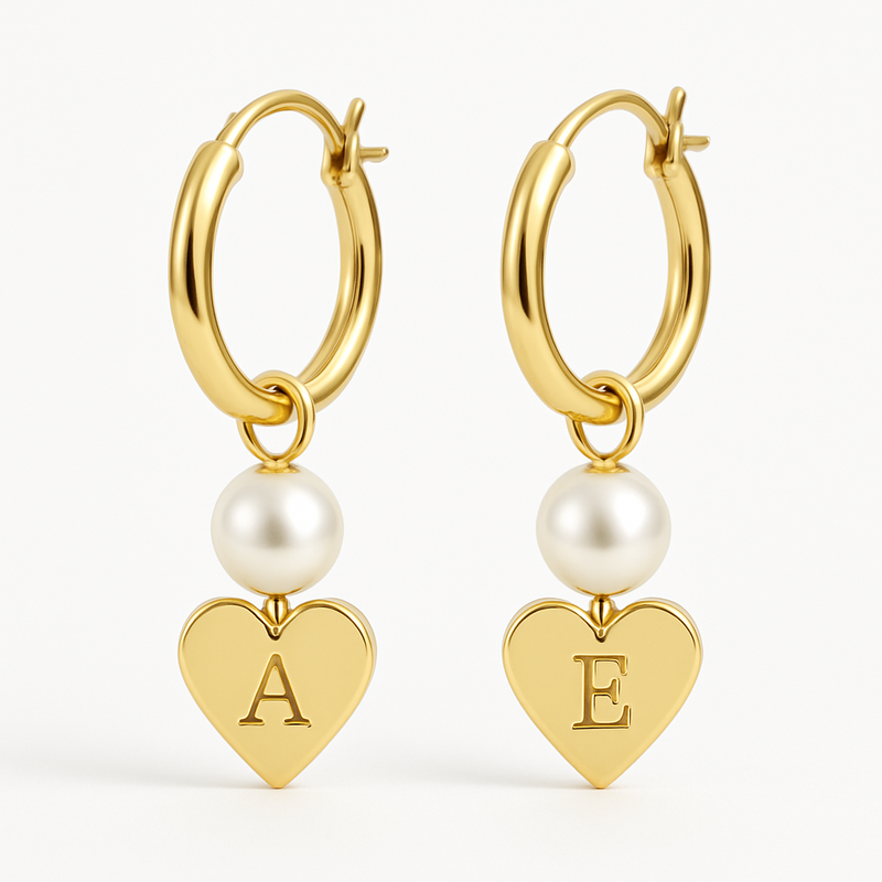 Trendy Dainty Pearl Heart Earrings, Personalized Gold Hoop Earrings, and Waterproof Stainless Steel Charm Earrings: A Guide for Jewelry Brands to Boost Business with Customization and Durability