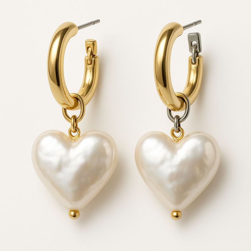 Trendy Personalized Pearl Heart Earrings, Custom Gold Hoop Earrings, and Waterproof Stainless Steel Charm Earrings: Essential Trends for Jewelry Brands in 2025