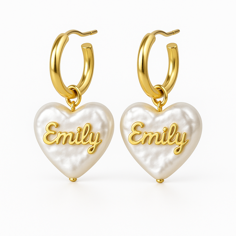 Why Trendy Personalized Pearl Heart Earrings and Custom Waterproof Stainless Steel Hoop Earrings Are Essential for Your Jewelry Business Growth