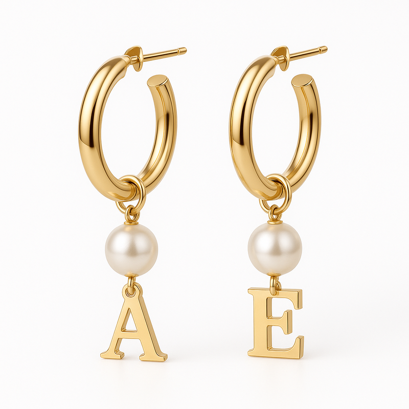 Trendy Personalized Pearl Earrings, Custom Gold Hoop Earrings, and Waterproof Stainless Steel Earrings: Boost Your Jewelry Business with Customization and Durability