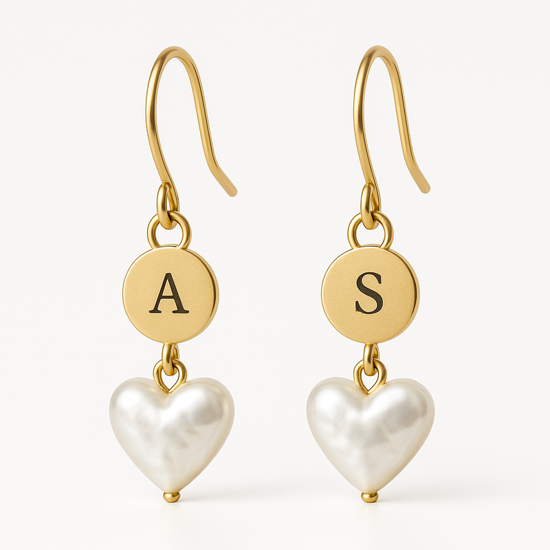 Trendy Personalized Pearl Heart Earrings, Custom Stainless Steel Gold Hoop Earrings, and Waterproof Dainty Charm Earrings: The Future of Customized Jewelry Manufacturing