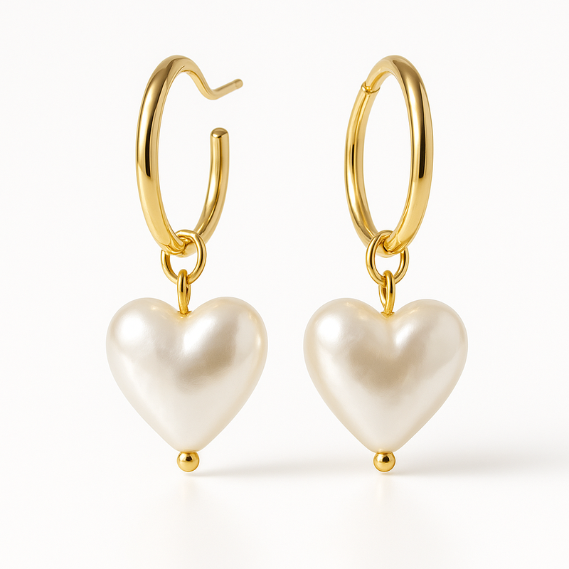 Trendy Personalized Pearl Heart Earrings, Dainty Gold Hoop Earrings & Custom Waterproof Stainless Steel Earrings: A Guide to Wholesale Jewelry Manufacturing