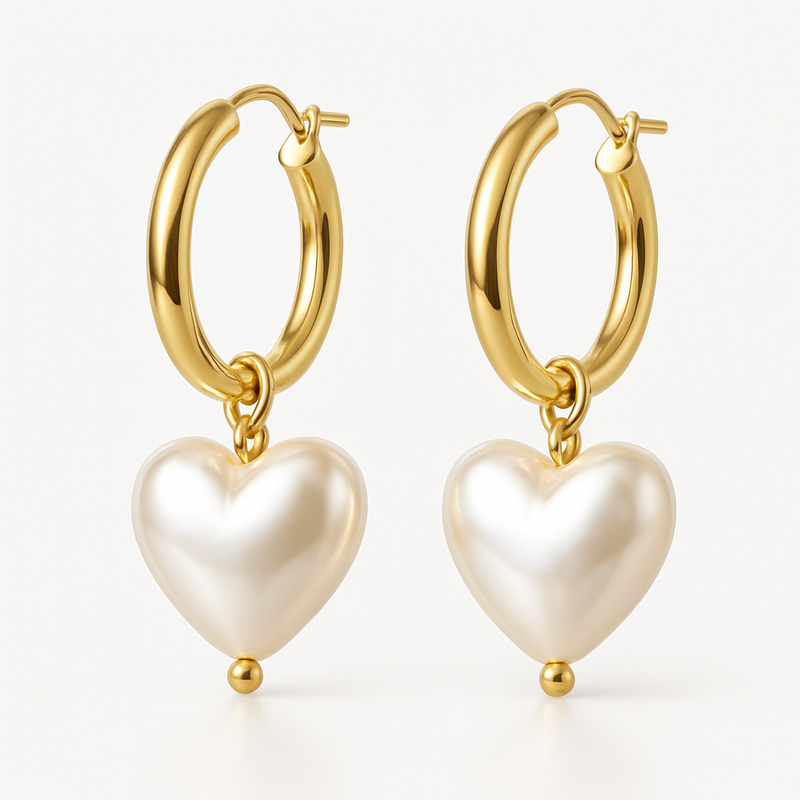 Trendy Custom Pearl Heart Earrings, Dainty Gold Hoop Earrings & Waterproof Stainless Steel Charm Earrings: The Future of Customizable Jewelry Manufacturing for Businesses