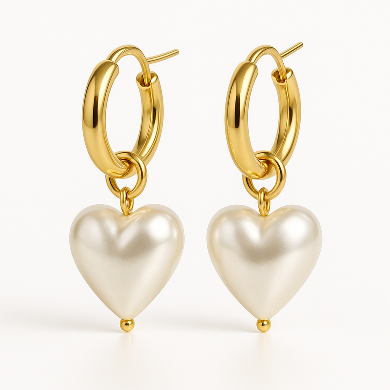 Trendy Personalized Pearl Heart Earrings, Custom Gold Hoop Earrings & Waterproof Stainless Steel Hoop Earrings: A Guide for Jewelry Brands