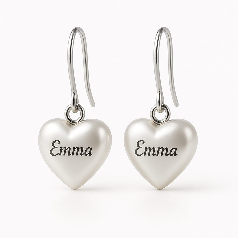 Trendy Personalized Pearl Heart Earrings: Unlocking Customization and Durability for Wholesale Growth
