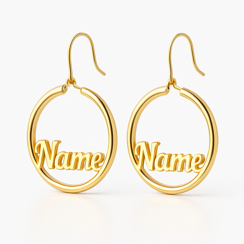 Trendy Personalized Gold Hoop Earrings: The Future of Customizable Waterproof Stainless Steel Jewelry for Wholesale Clients