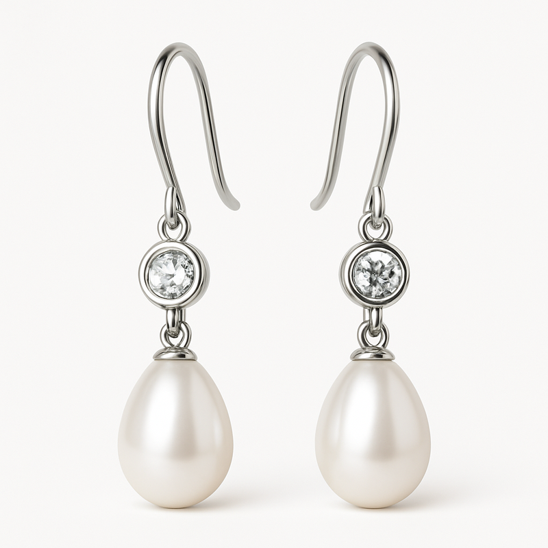 Elegant Minimalist Pearl Earrings: A Trendy Choice for Meaningful Birthstone Charm and Pearl Drop Earrings in Wholesale Jewelry Manufacturing