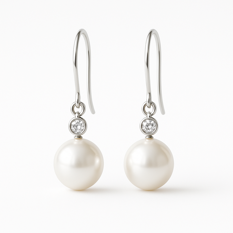 Elevate Your Jewelry Line with Elegant Minimalist Pearl Earrings and Birthstone Charm Drop Earrings for Meaningful Customization