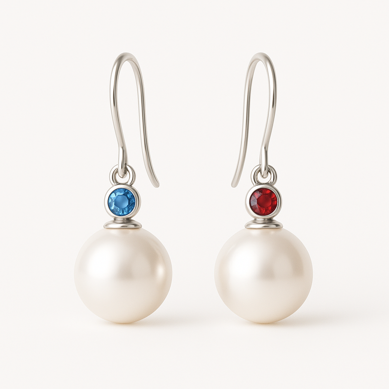 Elevate Your Jewelry Line with Elegant Minimalist Pearl Earrings and Meaningful Birthstone Charm Earrings – Custom Wholesale Manufacturing Options