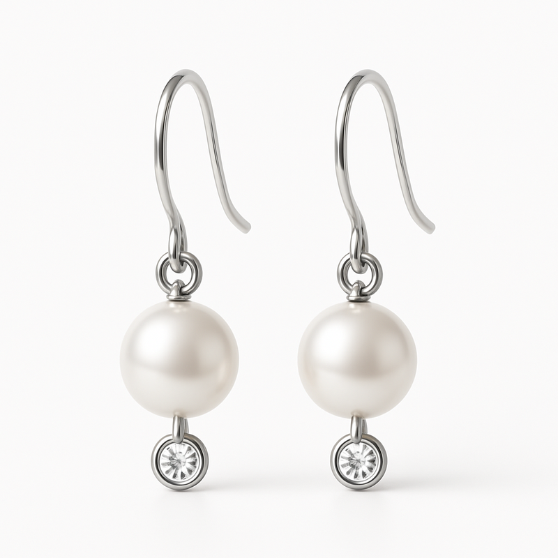 Elegant Minimalist Pearl Earrings and Birthstone Charm Drop Earrings: A Trendy and Meaningful Jewelry Solution for OEM/ODM Businesses