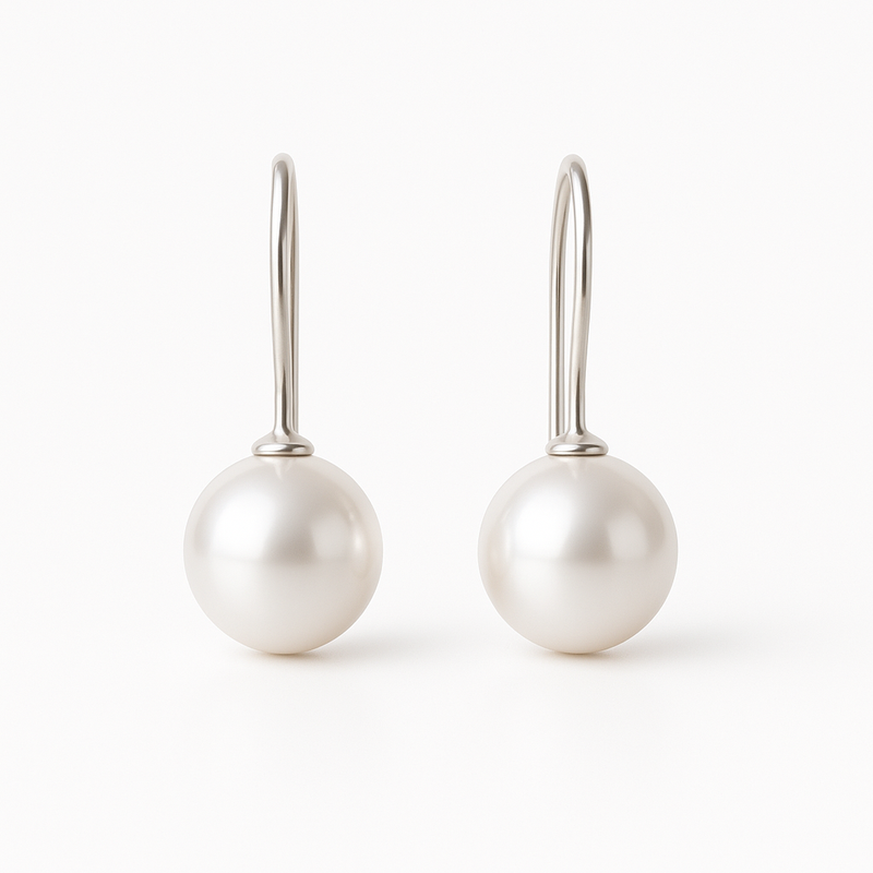 Elegant Minimalist Pearl Earrings: A Must-Have for Customized Birthstone Charm Drop Earrings in Wholesale Jewelry Manufacturing