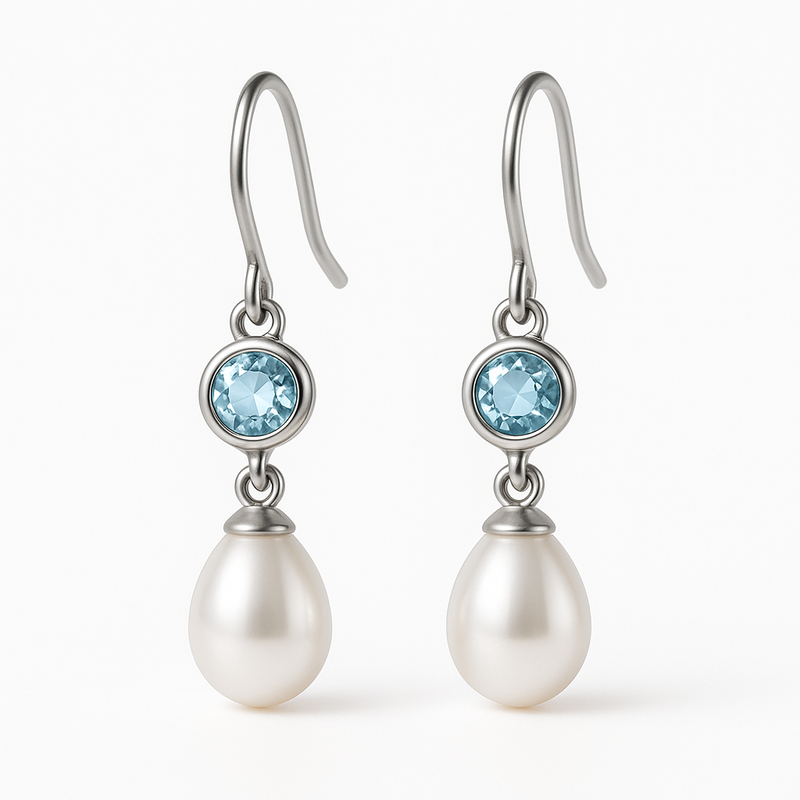 Elegant Minimalist Pearl Earrings: A Perfect Fit for Meaningful Birthstone Charm Earrings and Custom Minimalist Pearl Drop Earrings in Stainless Steel Jewelry Manufacturing