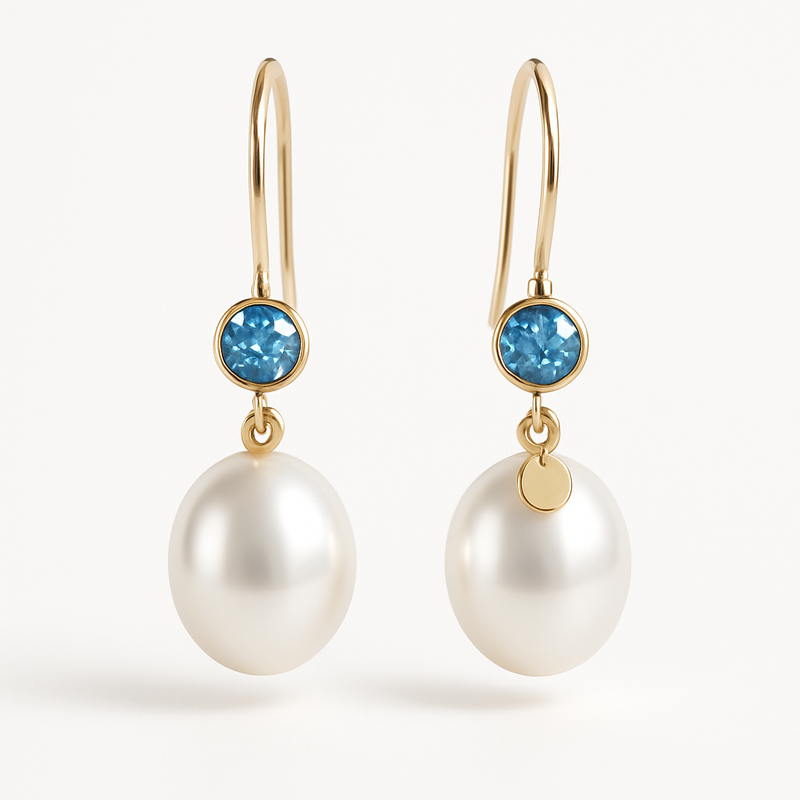 Elegant Minimalist Pearl Earrings and Birthstone Charm Drop Earrings: Custom Wholesale Designs for Business Growth