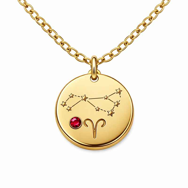 custom zodiac pendant necklace gold plated birthstone necklace stainless steel zodiac constellation necklace 1 custom zodiac pendant necklace gold plated birthstone necklace stainless steel zodiac constellation necklace