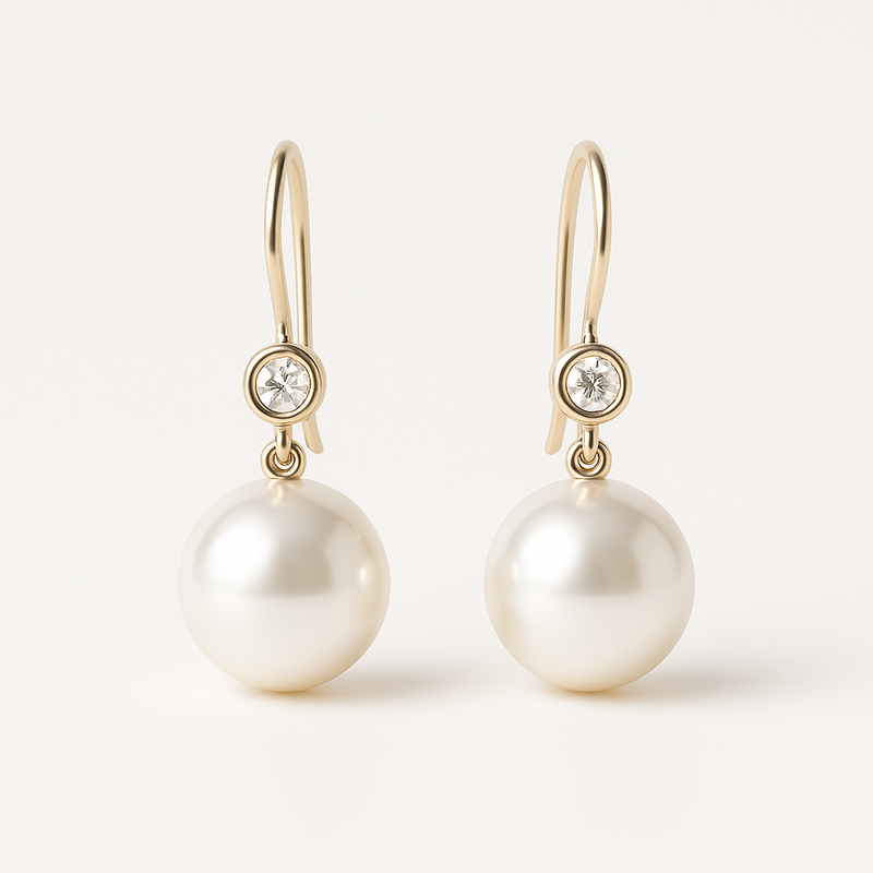Elegant Minimalist Pearl Earrings and Customizable Birthstone Designs for Wholesale Jewelry Manufacturing