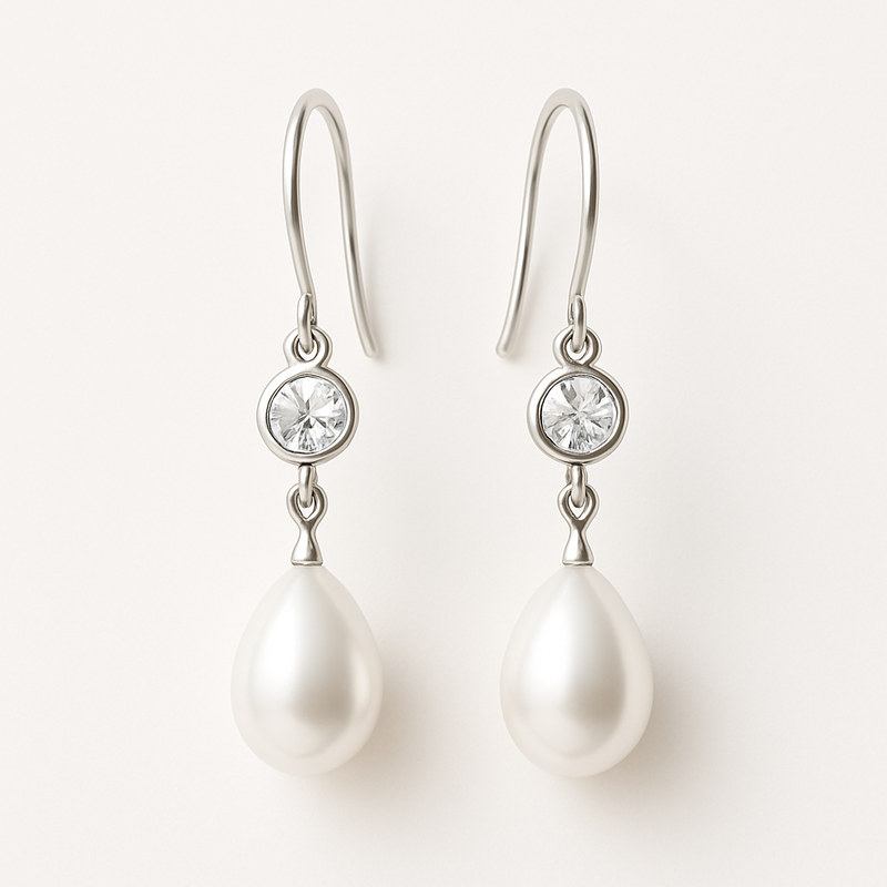 Elegant Minimalist Pearl Earrings and Meaningful Birthstone Charm Earrings: Customizable Jewelry for Wholesale Success