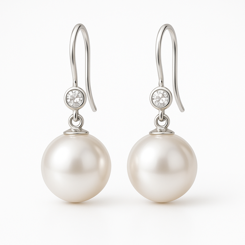 Elegant Minimalist Pearl Earrings: Wholesale Manufacturing of Meaningful Birthstone Charm Earrings & Pearl Drop Earrings with Birthstone