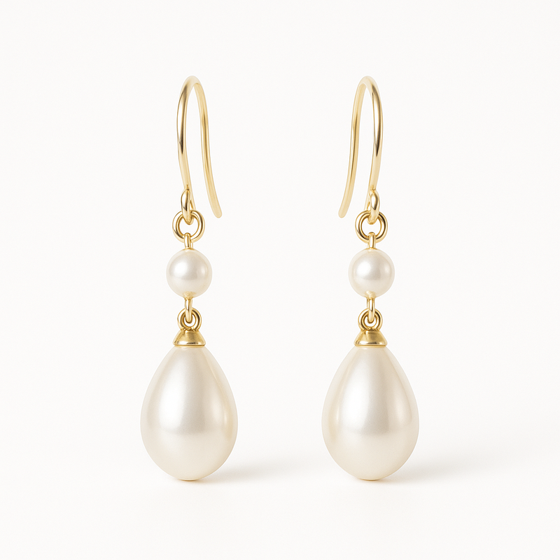 Elegant Minimalist Pearl Earrings with Meaningful Birthstone Charms: Customization and Wholesale Opportunities for Jewelry Brands