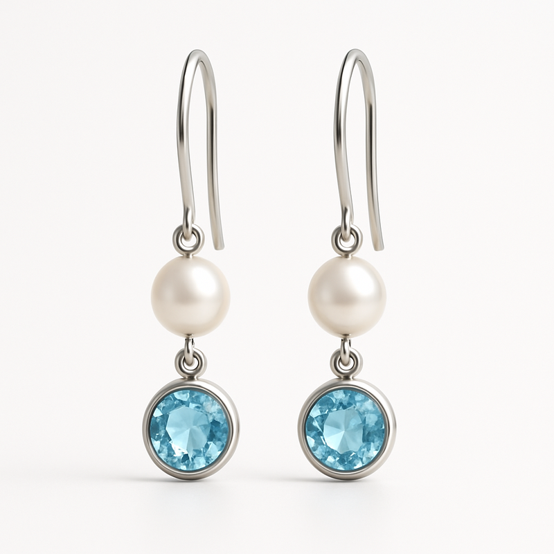 Elegant Minimalist Pearl Earrings: Customizing Meaningful Pearl Birthstone Drop Earrings for Business Growth