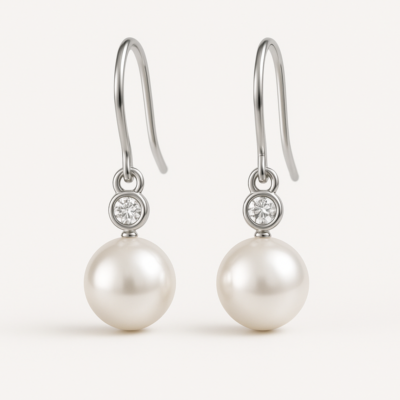 Elegant Minimalist Pearl Earrings: A Must-Have for Your Birthstone Charm Drop Earrings Collection and Meaningful Birthstone Jewelry Line