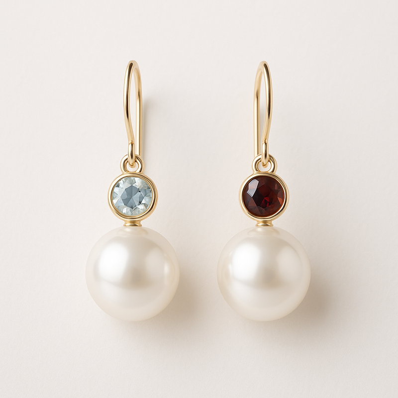Elevate Your Jewelry Collection with Elegant Minimalist Pearl Earrings and Birthstone Customization for Wholesale Success