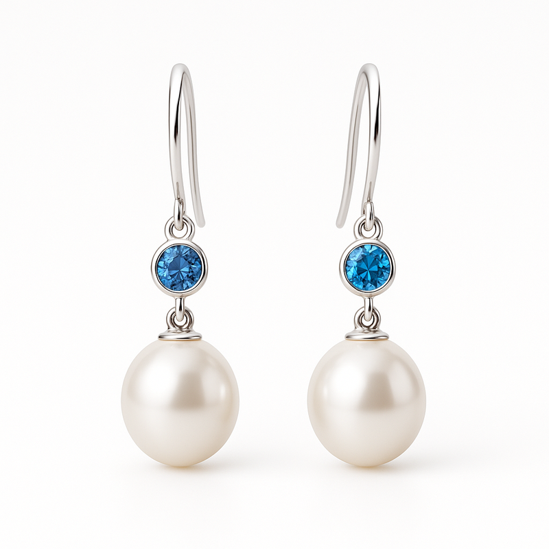 Elegant Minimalist Pearl Earrings and Meaningful Birthstone Charm Earrings: Customizable Wholesale Designs for Your Jewelry Business