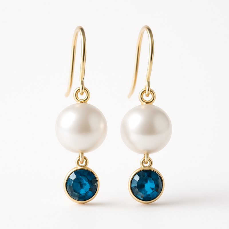 Elegant Minimalist Pearl Earrings: The Perfect Choice for Meaningful Birthstone Charm Drop Earrings and Customizable Jewelry Designs