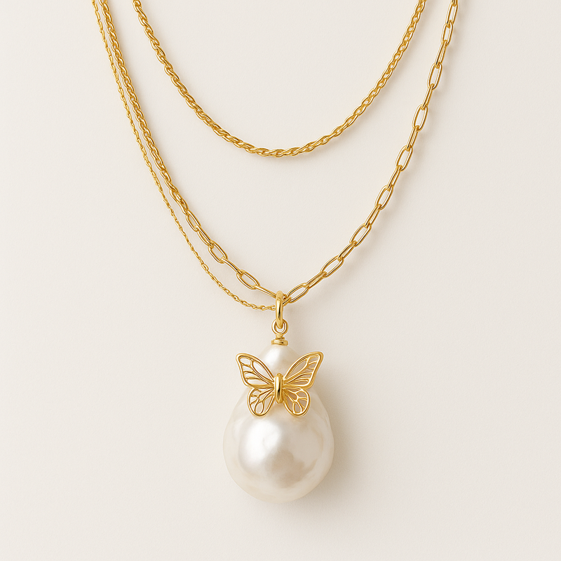 Sustainable Baroque Pearl Necklace, Butterfly Accent Gold Necklace, and 14k Gold Plated Layering Necklace: Key Trends for OEM/ODM Jewelry Manufacturers