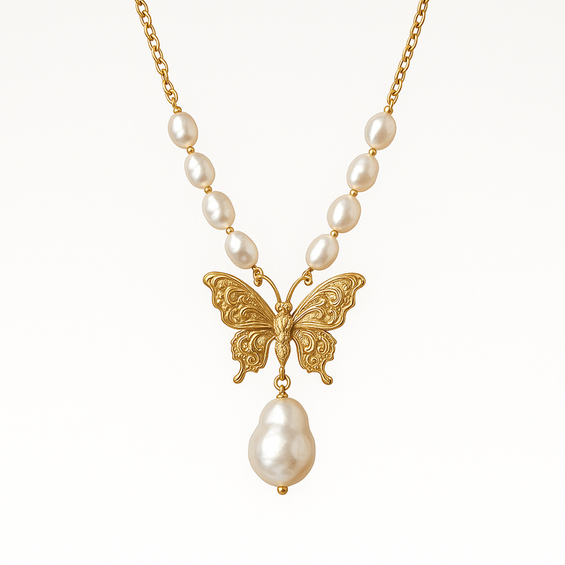 Sustainable Baroque Pearl Necklace Trends: Customize Your 14k Gold Plated Butterfly and Layered Pearl Jewelry for Wholesale Success