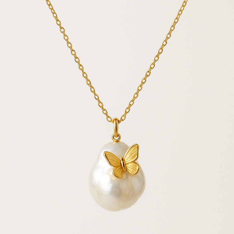 Boost Your Jewelry Business with Customizable Sustainable Baroque Pearl Necklaces, Butterfly Accent Gold Necklaces, and 14k Gold Plated Layering Necklaces 2 Boost Your Jewelry Business with Customizable Sustainable Baroque Pearl Necklaces, Butterfly Accent Gold Necklaces, and 14k Gold Plated Layering Necklaces