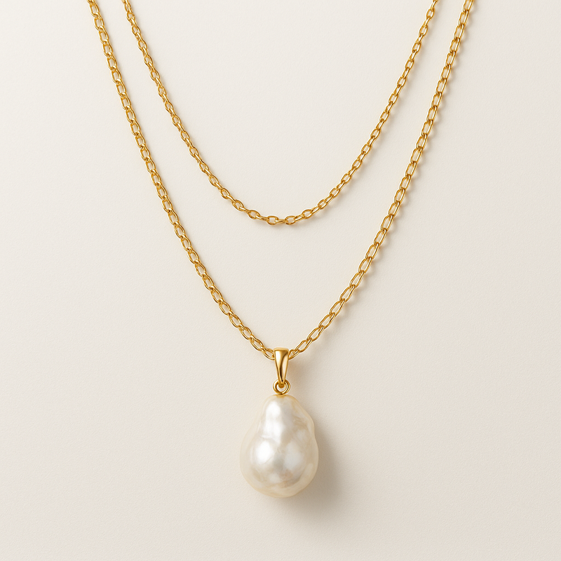 Unlock Business Growth with Sustainable Baroque Pearl Necklaces and 14K Gold Plated Layering Necklaces for Custom Jewelry Collections