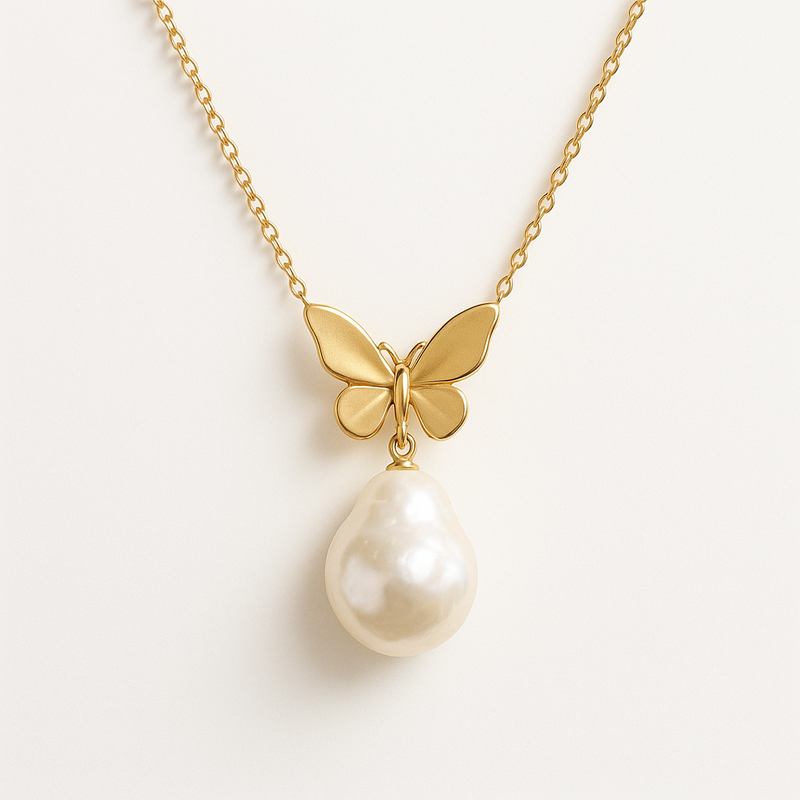 Unlock Business Growth with Sustainable Baroque Pearl Necklaces and Custom 14K Gold Plated Butterfly Designs