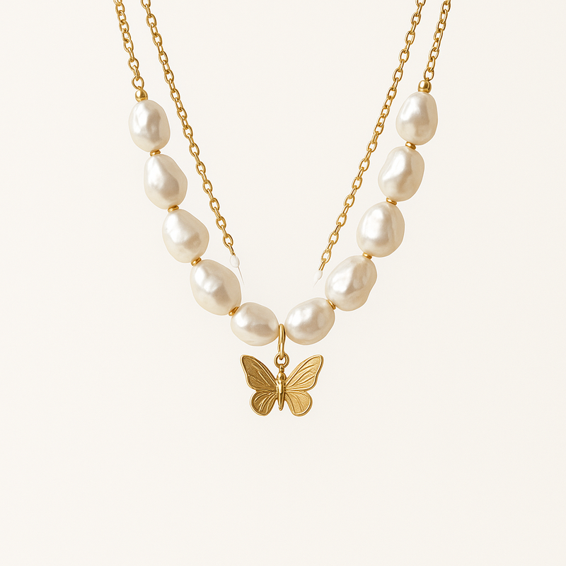 Elevating Your Jewelry Line with Sustainable Baroque Pearl Necklaces, 14K Gold Plated Butterfly Necklaces, and Layered Gold Chains