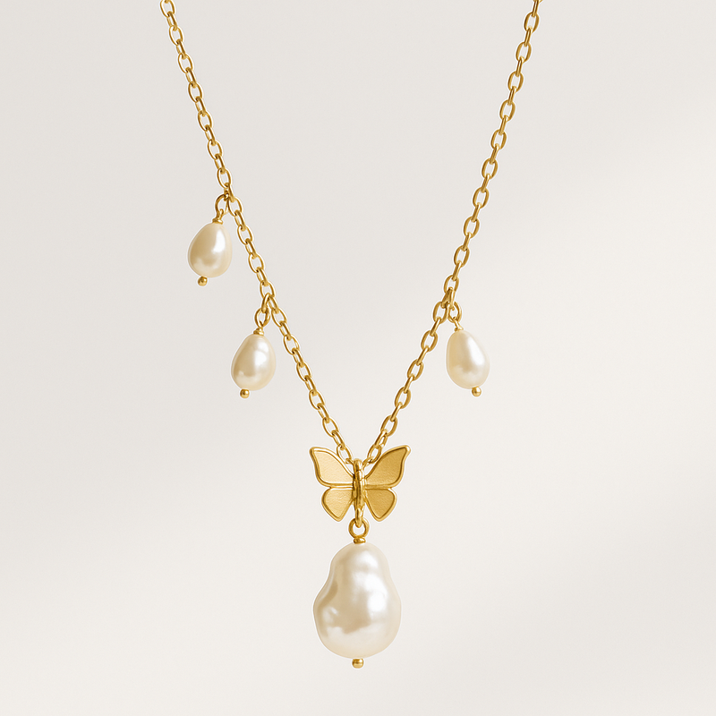 How a Sustainable Baroque Pearl Necklace and Butterfly Accent Gold Necklace Can Boost Your Jewelry Brand's Growth