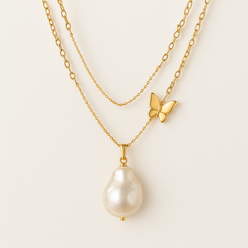 Sustainable Baroque Pearl Necklace Trends: Why 14K Gold Plated Layering and Butterfly Accent Jewelry Are Shaping Wholesale Jewelry Manufacturing