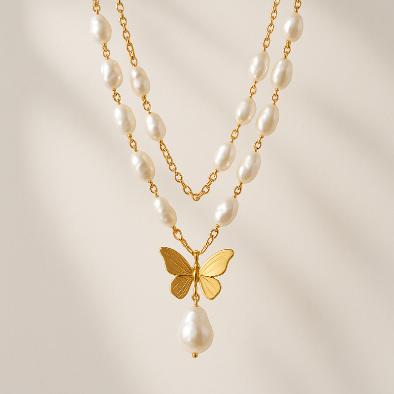 Elevating Your Jewelry Collection with Sustainable Baroque Pearl Necklaces, Butterfly Accent Gold Necklaces, and 14K Gold Plated Layering Necklaces 8 Elevating Your Jewelry Collection with Sustainable Baroque Pearl Necklaces, Butterfly Accent Gold Necklaces, and 14K Gold Plated Layering Necklaces