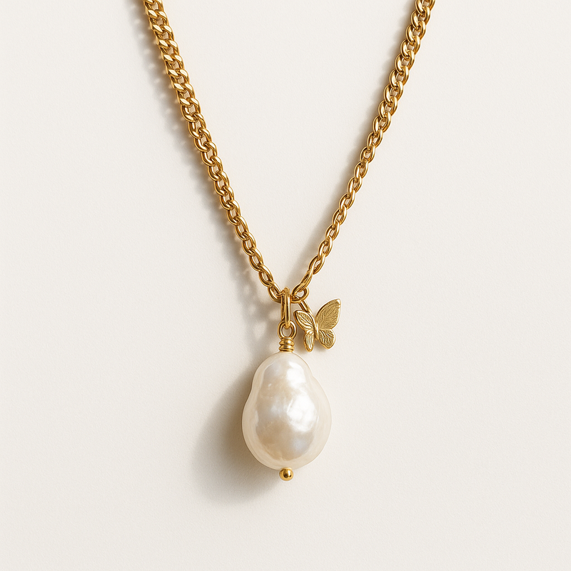Sustainable Baroque Pearl Necklace Trends: Boost Business with Custom 14K Gold Plated Layering & Butterfly Accent Designs 2 Sustainable Baroque Pearl Necklace Trends: Boost Business with Custom 14K Gold Plated Layering & Butterfly Accent Designs