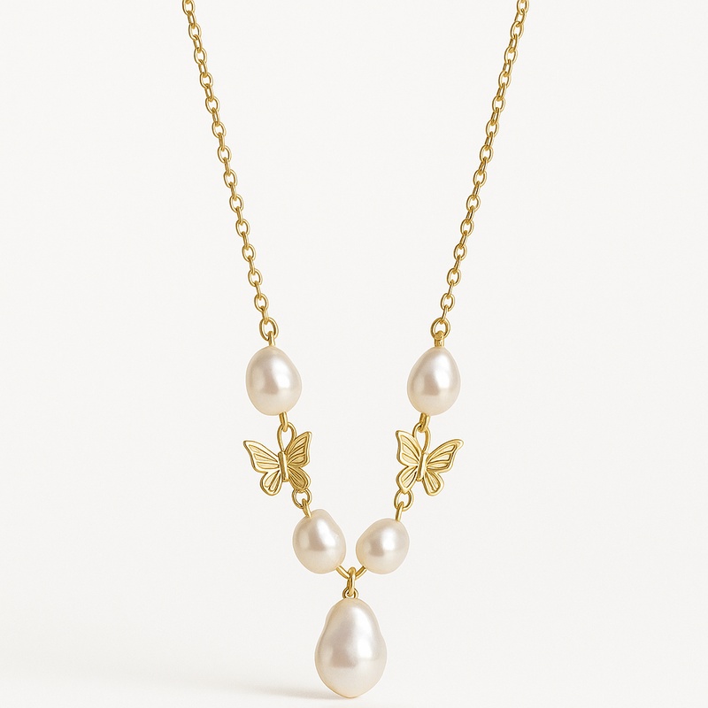 Sustainable Baroque Pearl Necklace Trends: Boost Your Jewelry Brand with Custom 14K Gold Plated Layering and Butterfly Accents 2 Sustainable Baroque Pearl Necklace Trends: Boost Your Jewelry Brand with Custom 14K Gold Plated Layering and Butterfly Accents