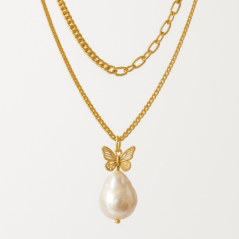 Sustainable Baroque Pearl Necklace, Butterfly Accent Gold Necklace, and 14K Gold Plated Layering Chains: A Winning Combination for OEM/ODM Jewelry Businesses 3 Sustainable Baroque Pearl Necklace, Butterfly Accent Gold Necklace, and 14K Gold Plated Layering Chains: A Winning Combination for OEM/ODM Jewelry Businesses